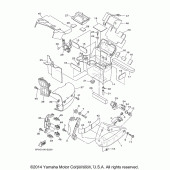 Схема узла: Боковая крышка Yamaha XV1700 Road Star Midnight Warrior