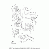 Схема вузла: Бічна кришка Yamaha XVS650 V-Star Classic