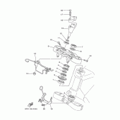 Схема узла: Рулевой механизм Yamaha XV1700 Road Star Warrior