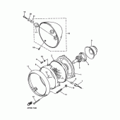 Схема узла: Фара Yamaha XVZ1300 Royal Star