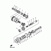 Схема вузла: Проміжна передача Yamaha XVS1100 Drag Star