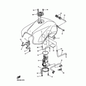 Схема узла: Топливный бак Yamaha FZ6 FZ6 (Naked)