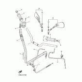 Схема узла: Руль и Тросики Yamaha XJR400