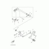 Схема узла: Вал переключения Yamaha YZF-R125