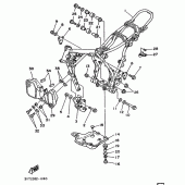 Схема узла: Рама Yamaha XT350 XT350