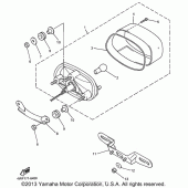 Схема вузла: Задній ліхтар (Стоп сигнал) Yamaha YZF600R Thundercat