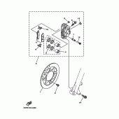 Схема узла: Передний тормоз Yamaha TTR125 TT-R125