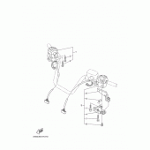 Схема вузла: Пульт керування рульовим та важелем Yamaha YP400 Grand Majesty