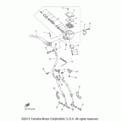 Схема вузла: Передній гальмівний циліндр Yamaha FZ1 FZ1