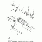 Схема узла: Копирный вал и Вилки Yamaha YZF600R Thundercat