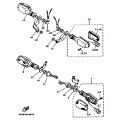 Схема узла: Поворотники Yamaha TT250R TT-R