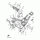 Схема узла: Рама Yamaha FZX750