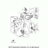 Схема узла: Топливный бак Yamaha TW200