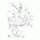Схема узла: Передний тормозной цилиндр Yamaha FZ8 FZ8 (Naked, ABS)