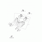 Схема вузла: Фара Yamaha MT07/MTT690 MT-07 Tracer