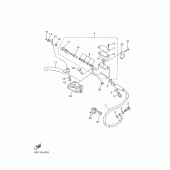 Схема узла: Передний тормозной цилиндр Yamaha YZ426F
