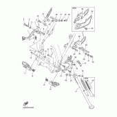 Схема вузла: Підножки и Подставка Yamaha WR250 WR250X