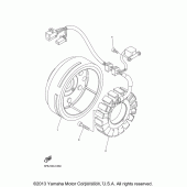 Схема вузла: Генератор Yamaha XVS1100 V-Star Classic (Cast Wheel)