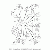 Схема вузла: Електроустаткування (1) Yamaha XV1900 Stratoliner Deluxe