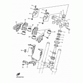 Схема вузла: Рульовий механізм Yamaha XJR1300