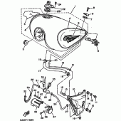 Схема узла: Топливный бак Yamaha XV1100 Virago Special