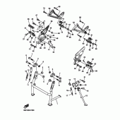 Схема узла: Подножки и Подставка Yamaha FZ6 FZ6 FAZER S2 (ABS)