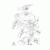 Схема узла: Топливный бак Yamaha TDM900