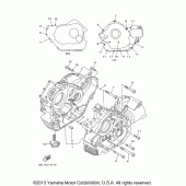 Схема вузла: Картер Yamaha XVS1100 V-Star Classic (Cast Wheel)