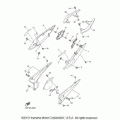 Схема узла: Боковая крышка Yamaha FZ6 FZ6R