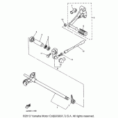 Схема вузла: Вал перемикання Yamaha YZF600R Thundercat