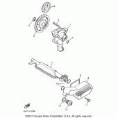 Схема узла: Масляный насос Yamaha XV535 Virago