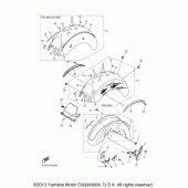 Схема узла: Крыло Yamaha XVS1100 V-Star Classic (Cast Wheel)