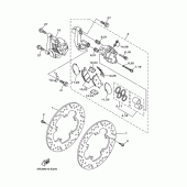 Схема вузла: Переднє гальмо Yamaha YP400 Grand Majesty