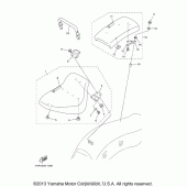 Схема вузла: Сидіння Yamaha XVS650 V-Star Custom