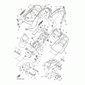 Схема узла: Крыло Yamaha FZ1 FZ1 FAZER (Naked, ABS)