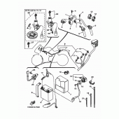 Схема вузла: Електроустаткування 1 Yamaha YZF-R25