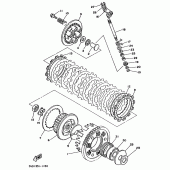 Схема вузла: Зчеплення Yamaha TDM850