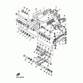 Схема узла: Задний рычаг и Подвеска Yamaha YZ250 YZ250F