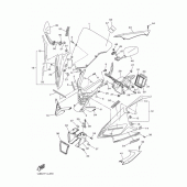 Схема вузла: Облицювальні елементи 1 Yamaha YZF-R6/YZF600 R6