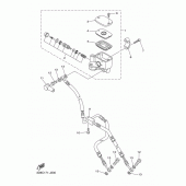 Схема узла: Передний тормозной цилиндр Yamaha XVS1300 Midnight Star
