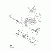Схема вузла: Задній важіль та підвіска Yamaha YZF-R1 R1 RaceBase