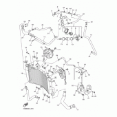Схема вузла: Радіатор та Патрубок системи охолодження Yamaha YZF-R1 R1