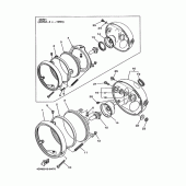 Схема вузла: Фара (4DN1,2,3,4) Yamaha SRV250