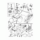 Схема вузла: Електроустаткування 1 Yamaha MTN250 MT-25