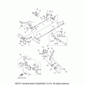 Схема вузла: Підніжки та підставка Yamaha XVS650 V-Star Custom