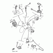 Схема узла: Электрооборудование 1 Yamaha FZX750