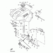 Схема вузла: Паливний бак Yamaha YZF-R1 R1