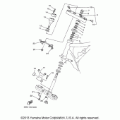 Схема вузла: Рульовий механізм Yamaha XVS650 V-Star Classic