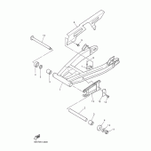 Схема узла: Bras arriere. suspension Yamaha XJR1300