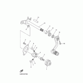 Схема вузла: Вал перемикання Yamaha WR250 WR250F